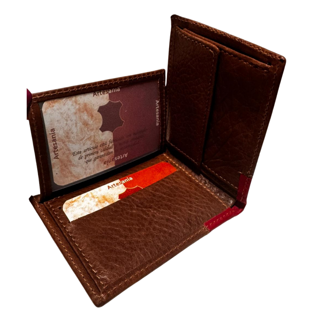 Cartera de España piel Ubrique esquina bandera España