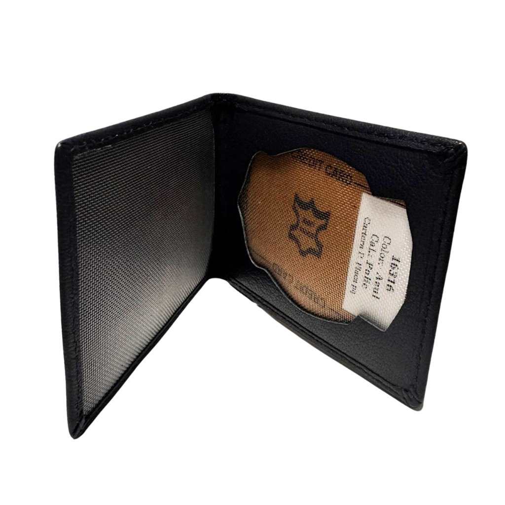 Cartera para Placa de Policía azul