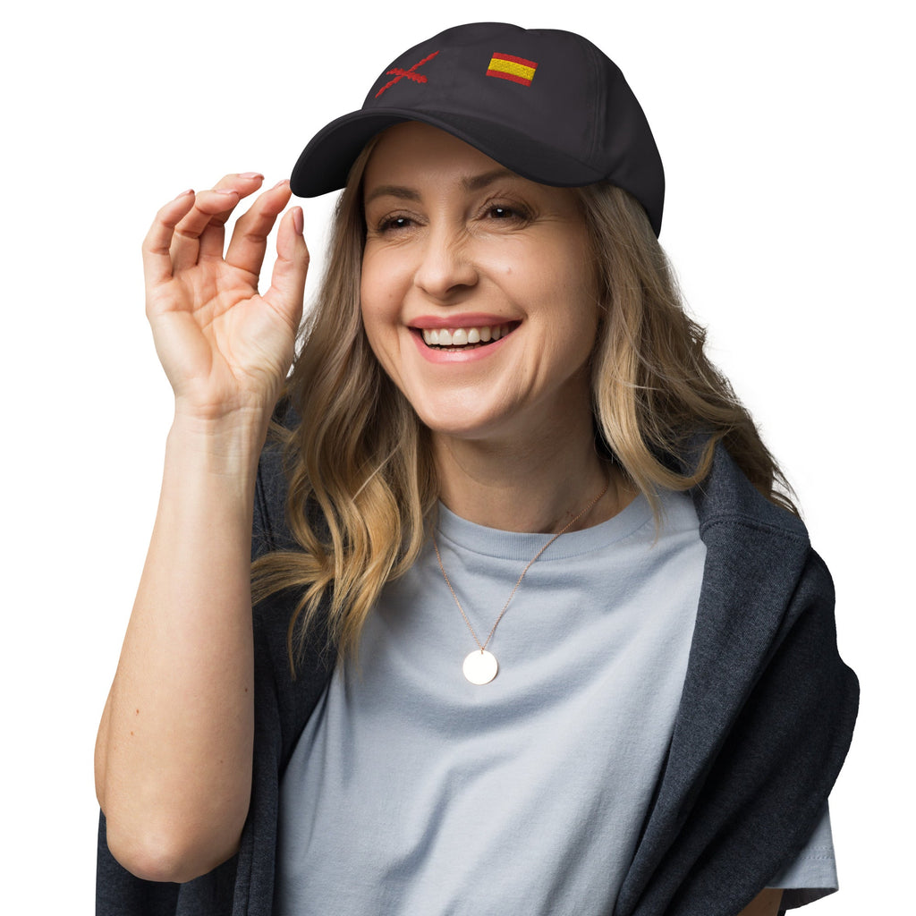 Gorra Cruz de Borgoña y Bandera España - LaFlamencadeBorgoña