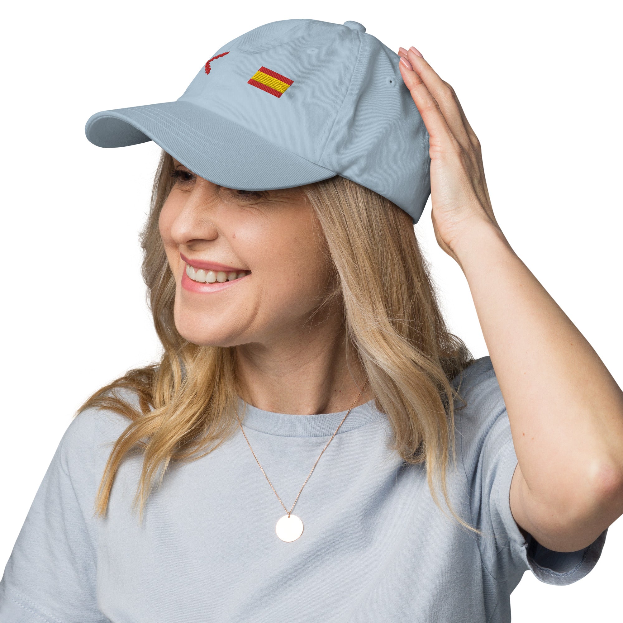 Gorra Cruz de Borgoña y Bandera España - LaFlamencadeBorgoña