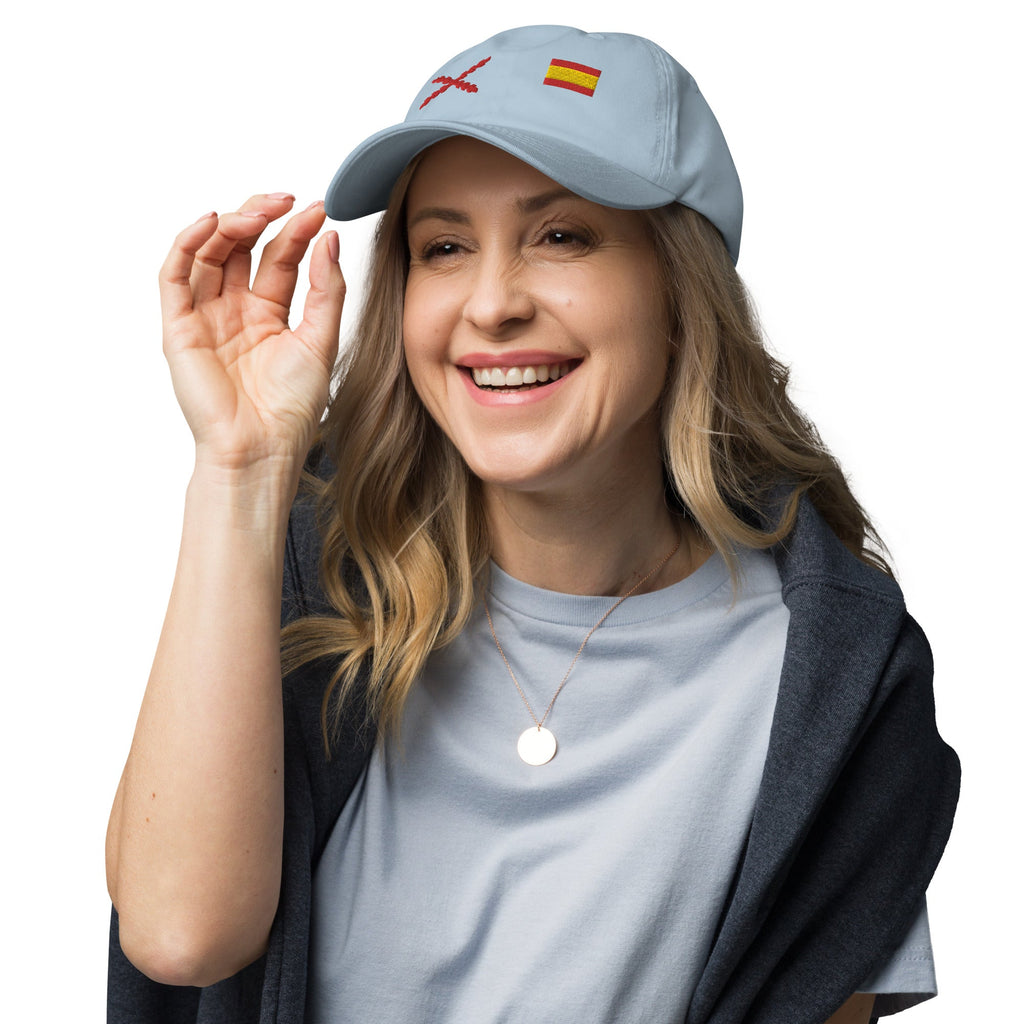Gorra Cruz de Borgoña y Bandera España - LaFlamencadeBorgoña