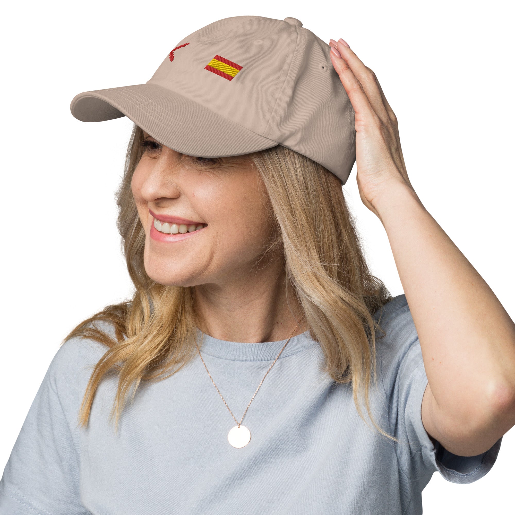 Gorra Cruz de Borgoña y Bandera España - LaFlamencadeBorgoña