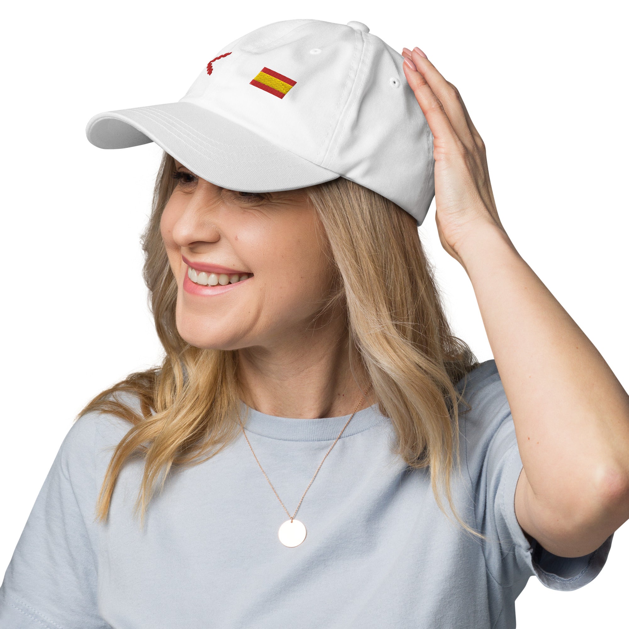 Gorra Cruz de Borgoña y Bandera España - LaFlamencadeBorgoña