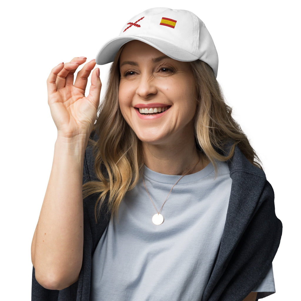Gorra Cruz de Borgoña y Bandera España - LaFlamencadeBorgoña