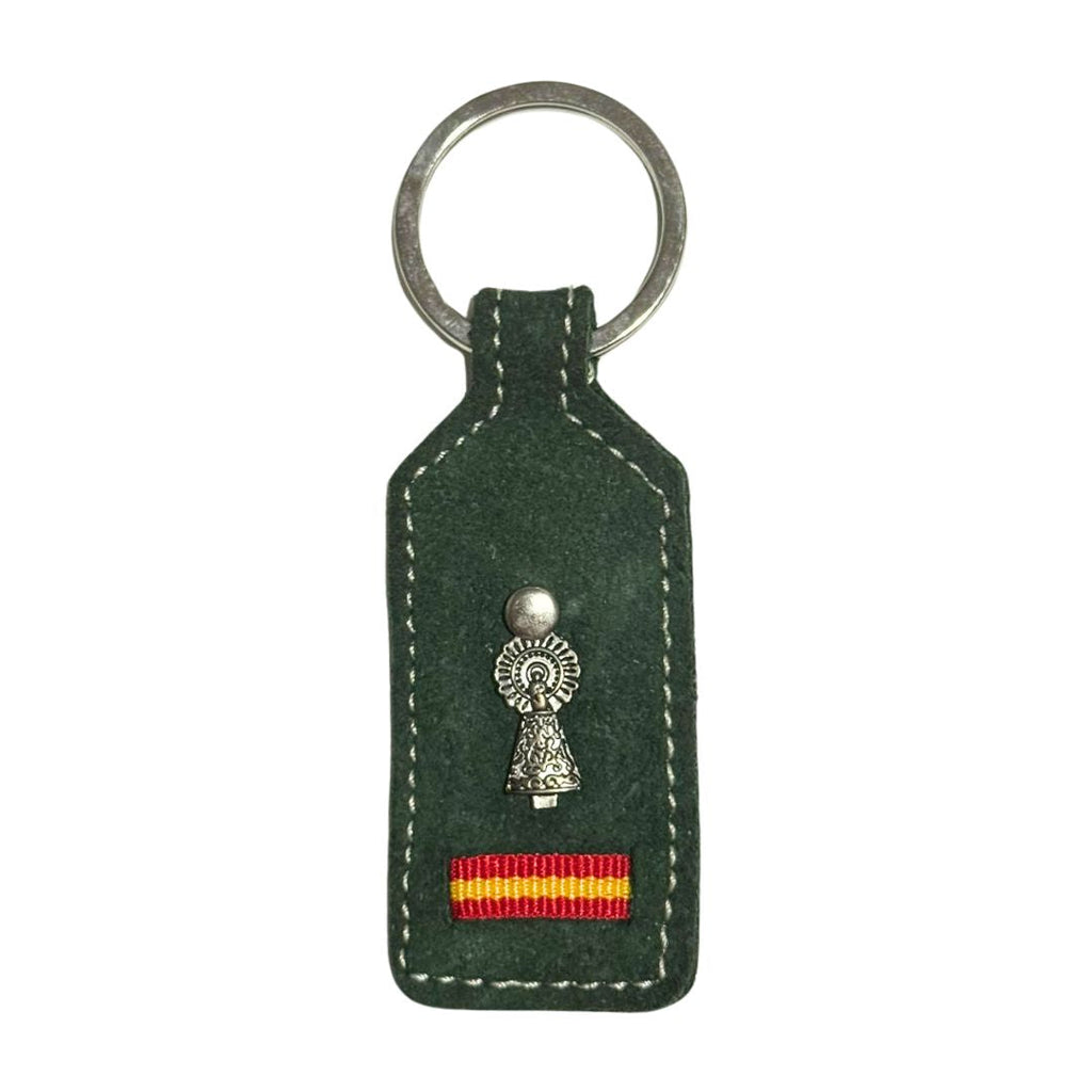 Comprar Llavero Virgen del Pilar Bandera España La Flamenca de Borgoña Patricia Muñoz VOX