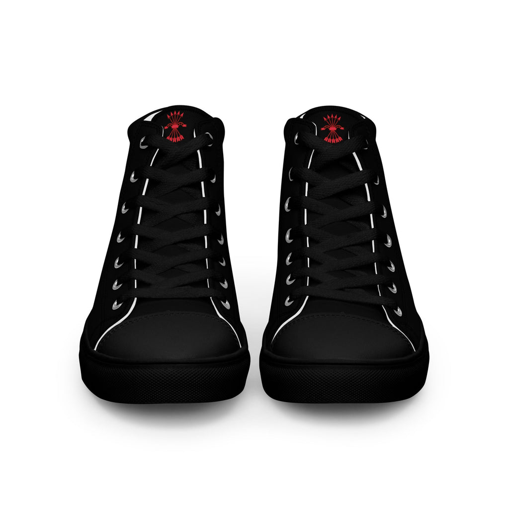 Comprar Zapatillas Falange de lona de caña alta para hombre Bandera España La Flamenca de Borgoña Patricia Muñoz VOX