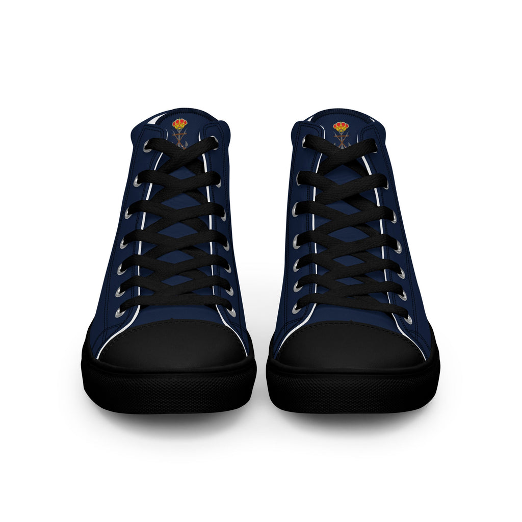 Zapatillas Infantería de Marina de lona de caña alta para hombre - LaFlamencadeBorgoña
