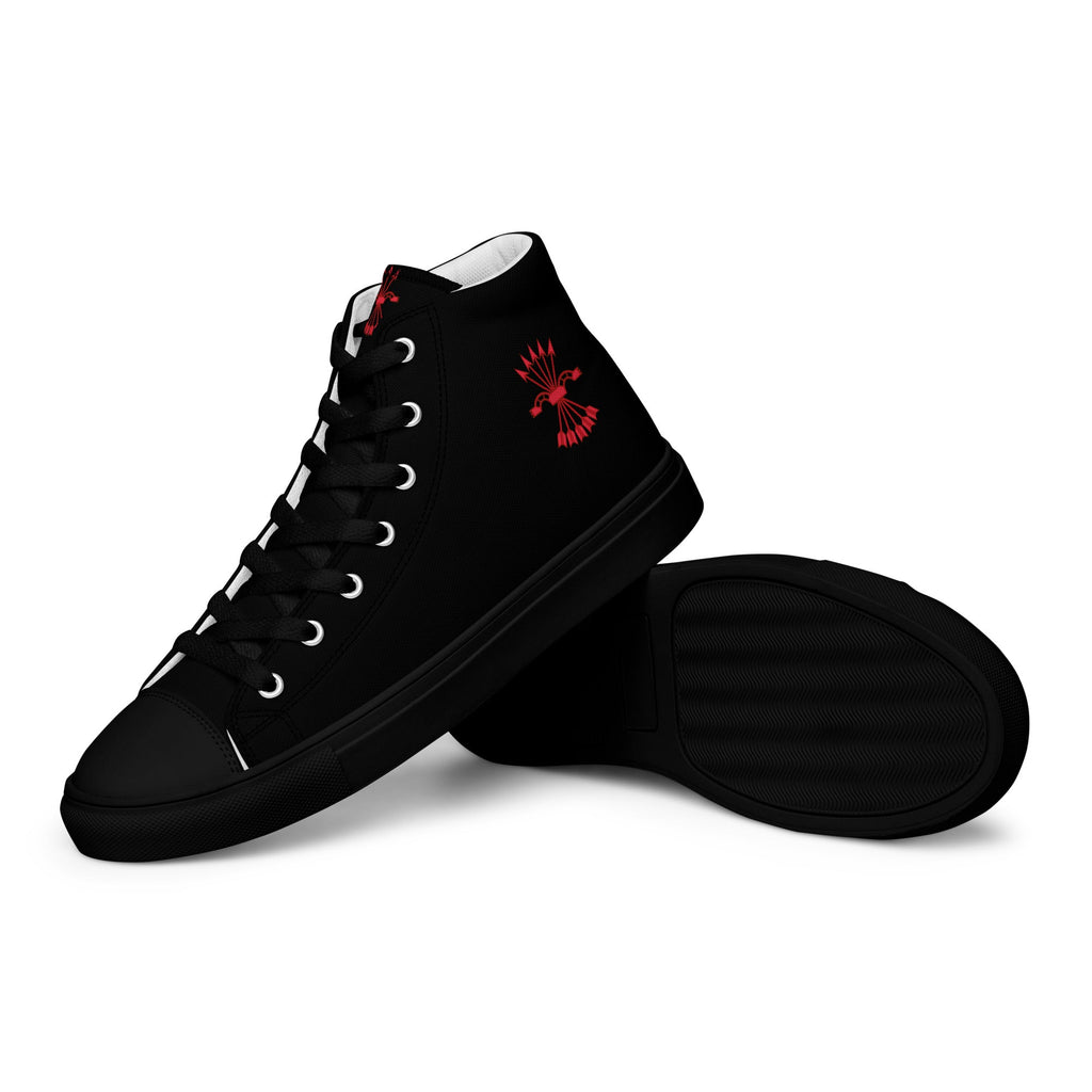 Comprar Zapatillas Falange de lona de caña alta para hombre Bandera España La Flamenca de Borgoña Patricia Muñoz VOX