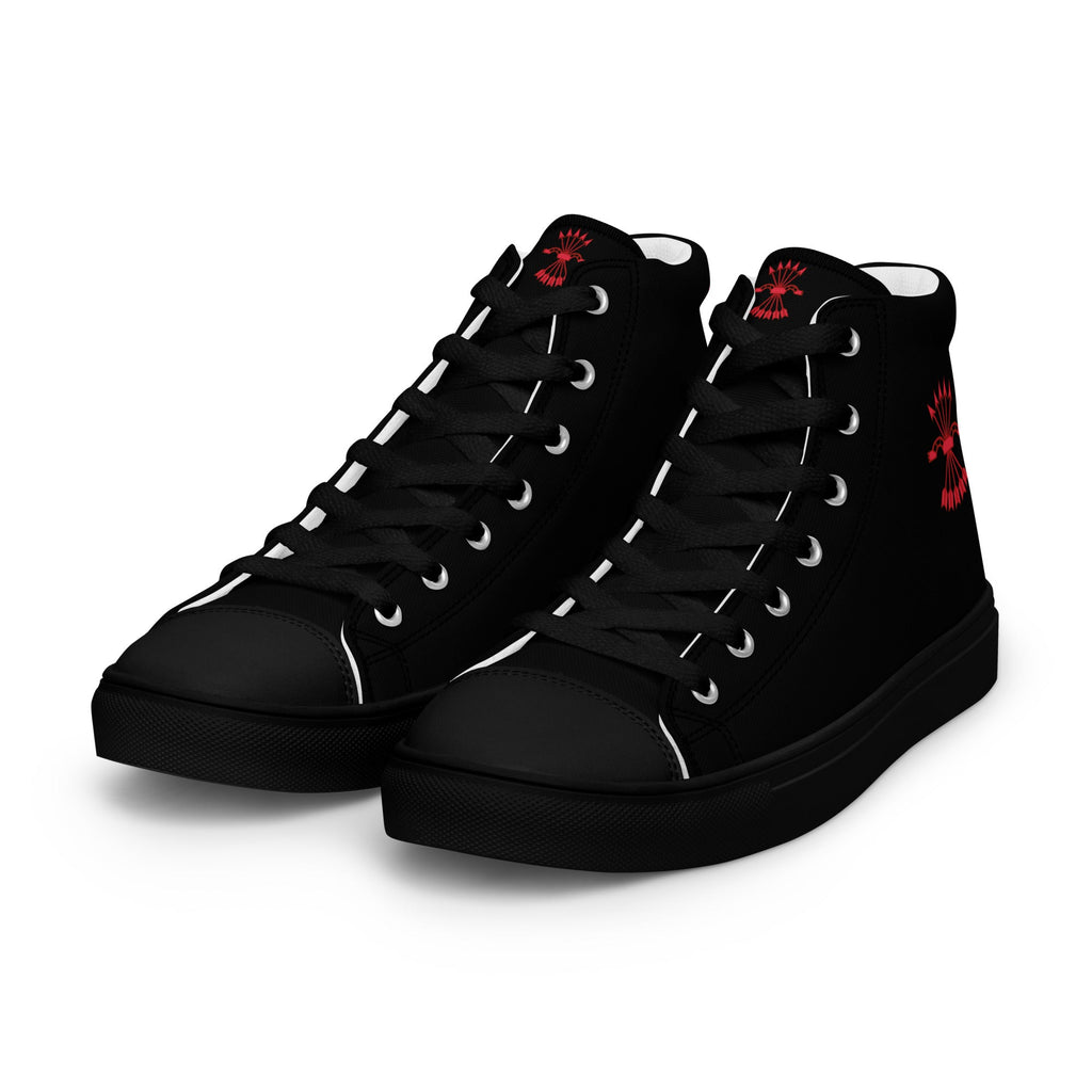 Comprar Zapatillas Falange de lona de caña alta para hombre Bandera España La Flamenca de Borgoña Patricia Muñoz VOX