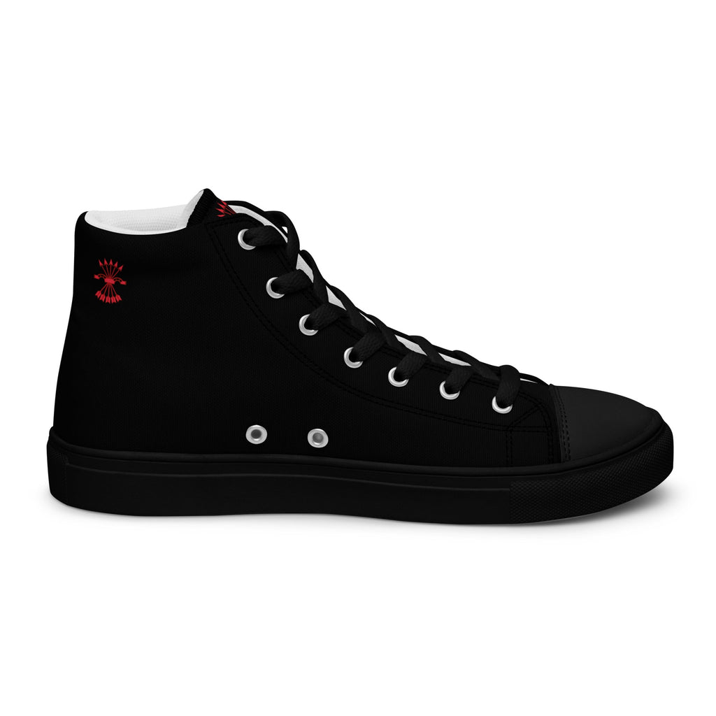 Comprar Zapatillas Falange de lona de caña alta para hombre Bandera España La Flamenca de Borgoña Patricia Muñoz VOX