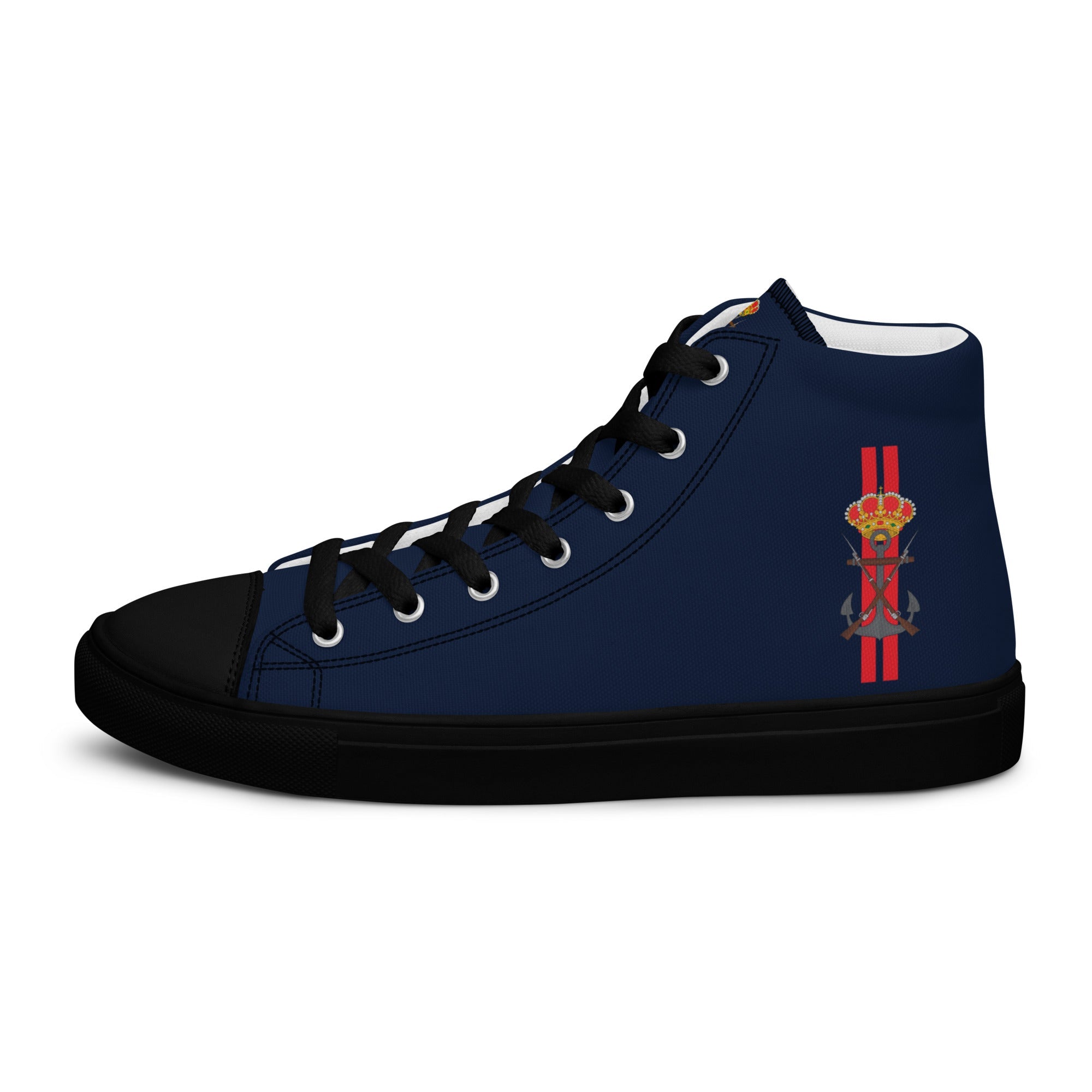 Zapatillas Infantería de Marina de lona de caña alta para hombre - LaFlamencadeBorgoña
