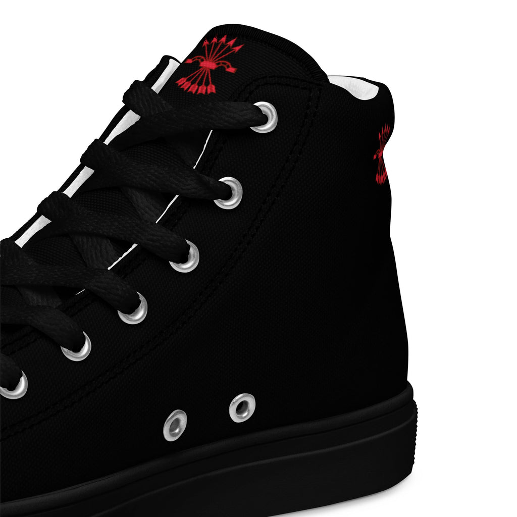 Comprar Zapatillas Falange de lona de caña alta para hombre Bandera España La Flamenca de Borgoña Patricia Muñoz VOX