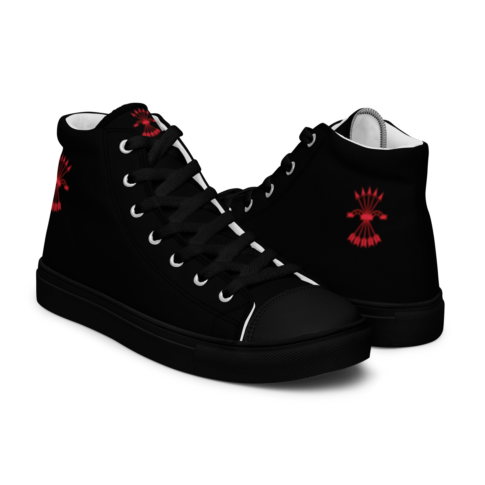 Comprar Zapatillas Falange de lona de caña alta para hombre Bandera España La Flamenca de Borgoña Patricia Muñoz VOX