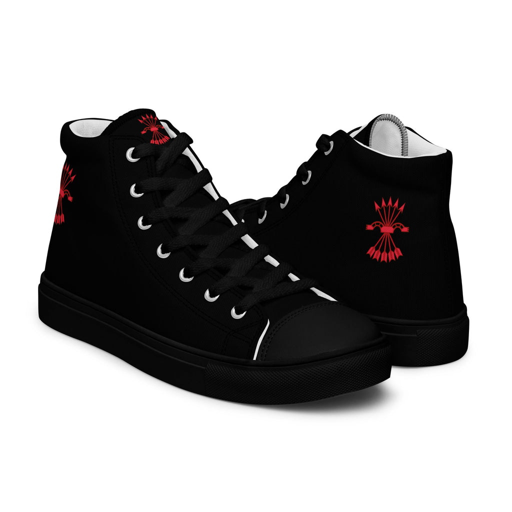 Comprar Zapatillas Falange de lona de caña alta para hombre Bandera España La Flamenca de Borgoña Patricia Muñoz VOX