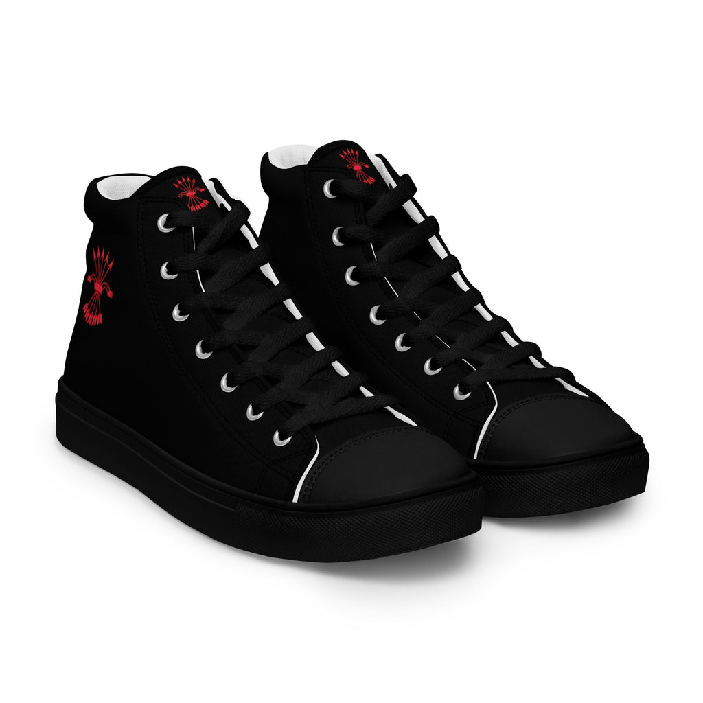 Comprar Zapatillas Falange de lona de caña alta para hombre Bandera España La Flamenca de Borgoña Patricia Muñoz VOX