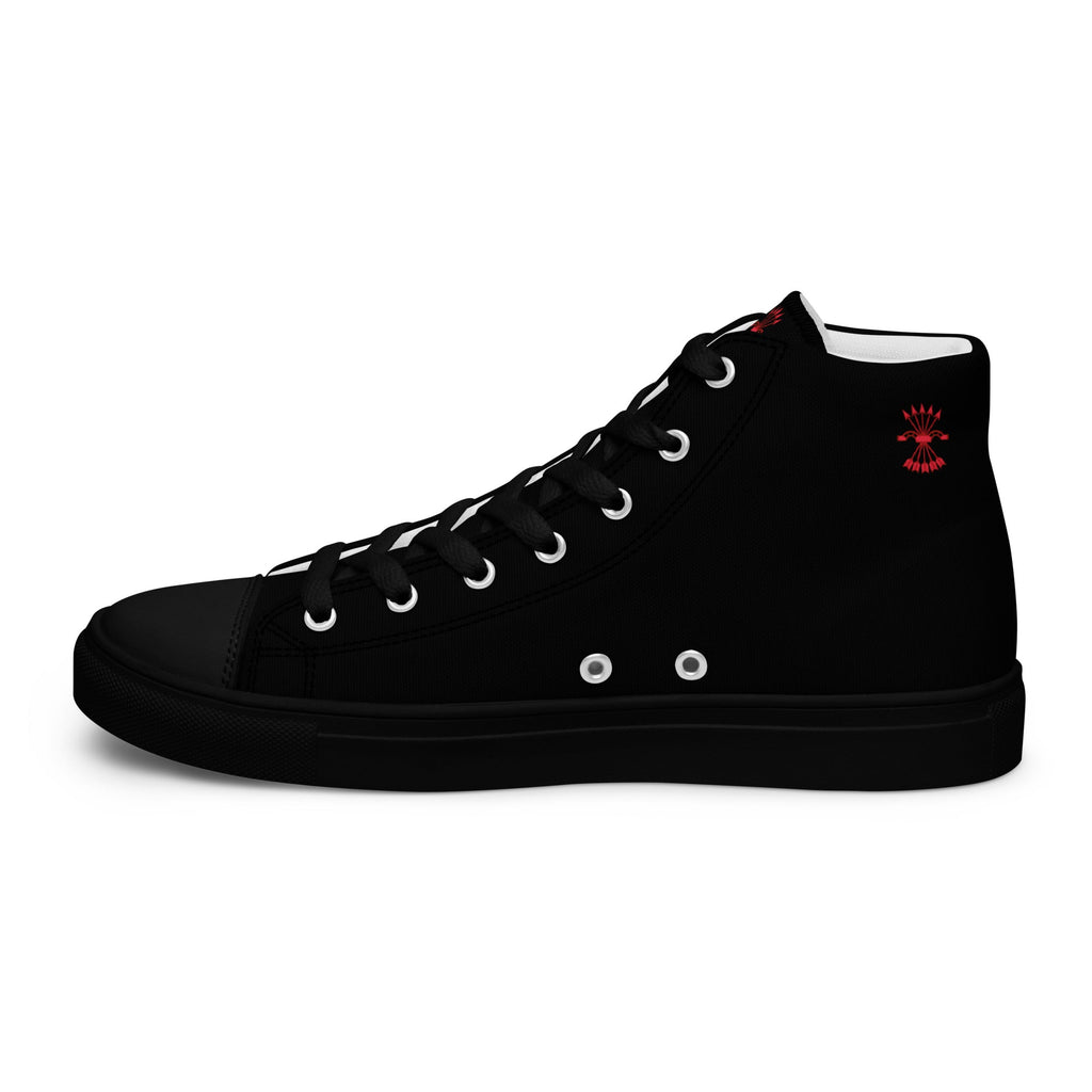 Comprar Zapatillas Falange de lona de caña alta para hombre Bandera España La Flamenca de Borgoña Patricia Muñoz VOX