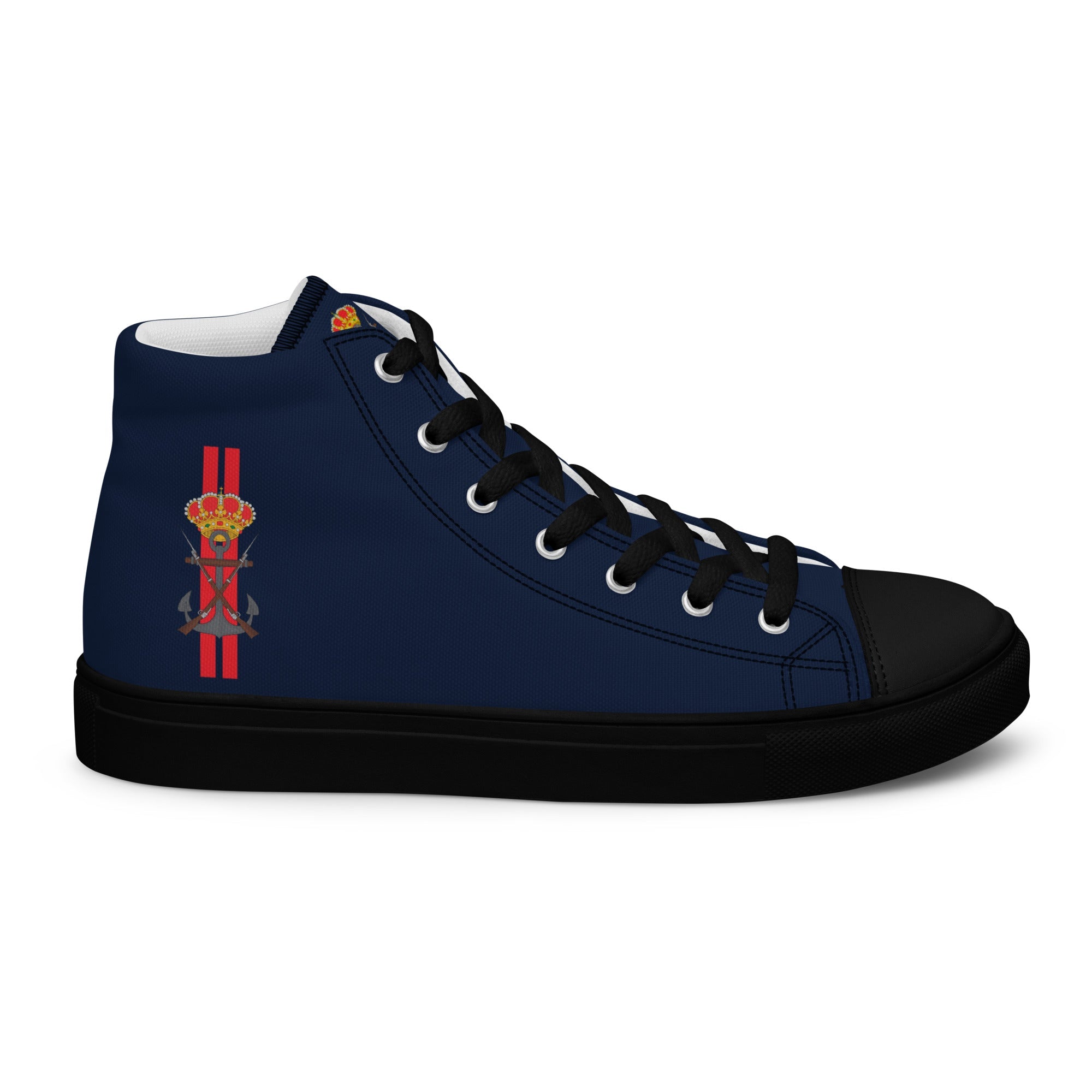 Zapatillas Infantería de Marina de lona de caña alta para hombre - LaFlamencadeBorgoña