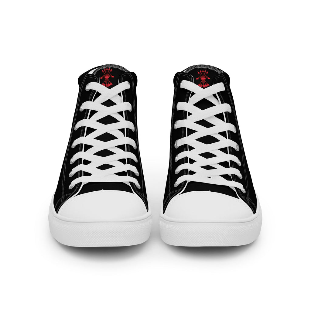 Comprar Zapatillas Falange de lona de caña alta para hombre Bandera España La Flamenca de Borgoña Patricia Muñoz VOX