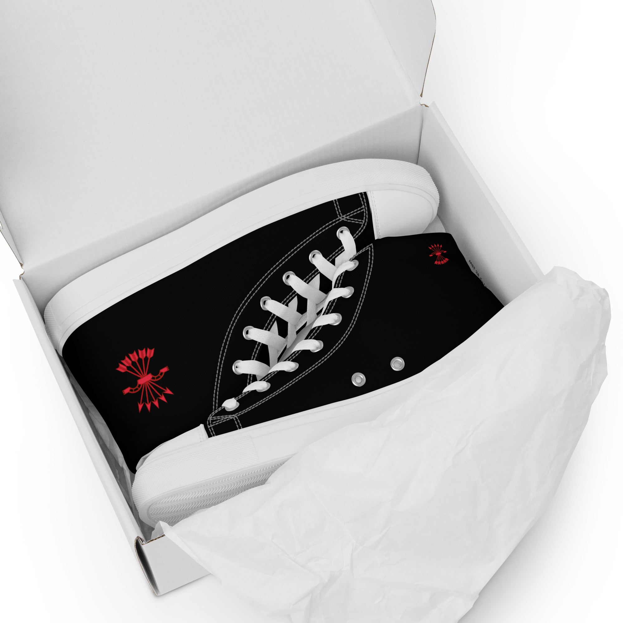 Comprar Zapatillas Falange de lona de caña alta para hombre Bandera España La Flamenca de Borgoña Patricia Muñoz VOX