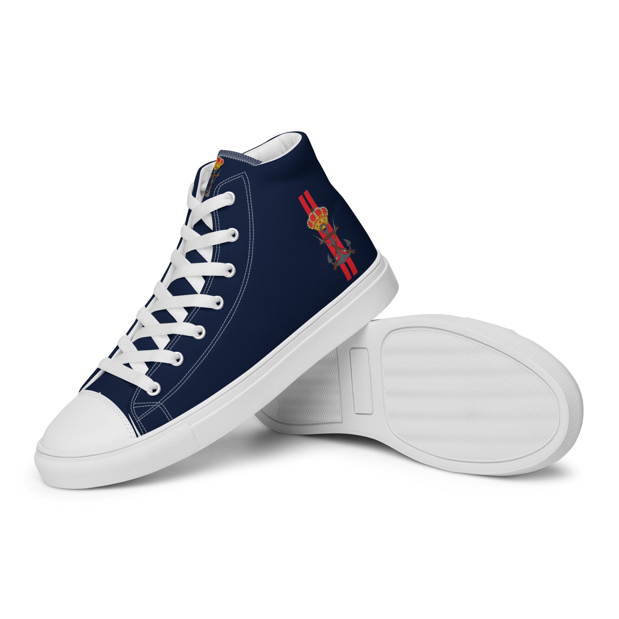 Zapatillas Infantería de Marina de lona de caña alta para hombre - LaFlamencadeBorgoña