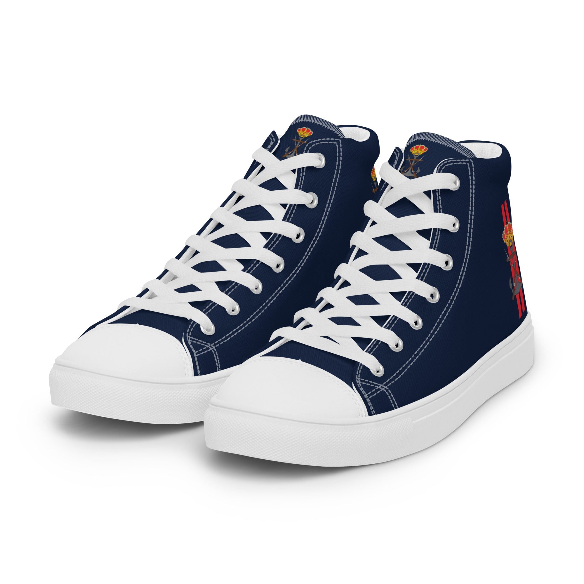 Zapatillas Infantería de Marina de lona de caña alta para hombre - LaFlamencadeBorgoña