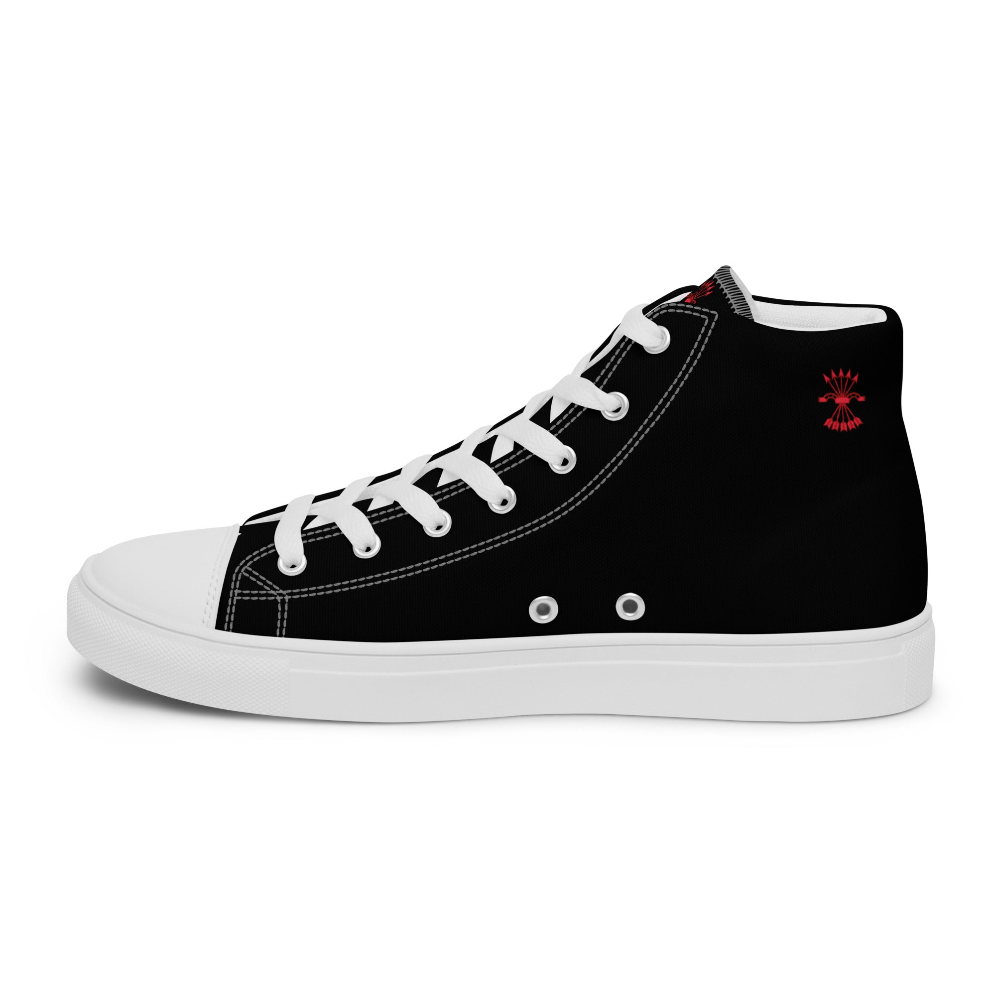 Comprar Zapatillas Falange de lona de caña alta para hombre Bandera España La Flamenca de Borgoña Patricia Muñoz VOX