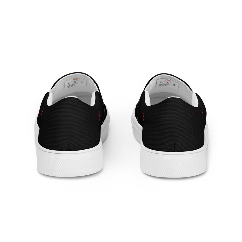 Comprar Zapatillas Falange de lona sin cordones para hombre Bandera España La Flamenca de Borgoña Patricia Muñoz VOX