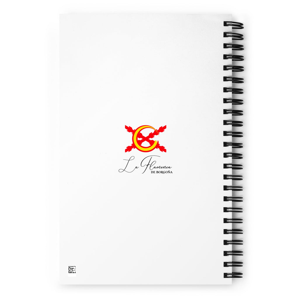 Libreta Cruz de Borgoña de notas con espiral - LaFlamencadeBorgoña