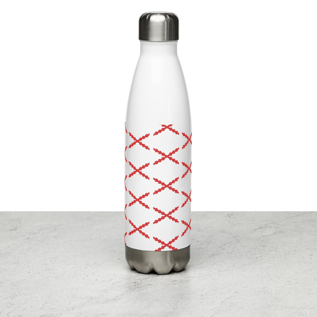 Botella de agua de acero inoxidable Cruz de Borgoña - LaFlamencadeBorgoña