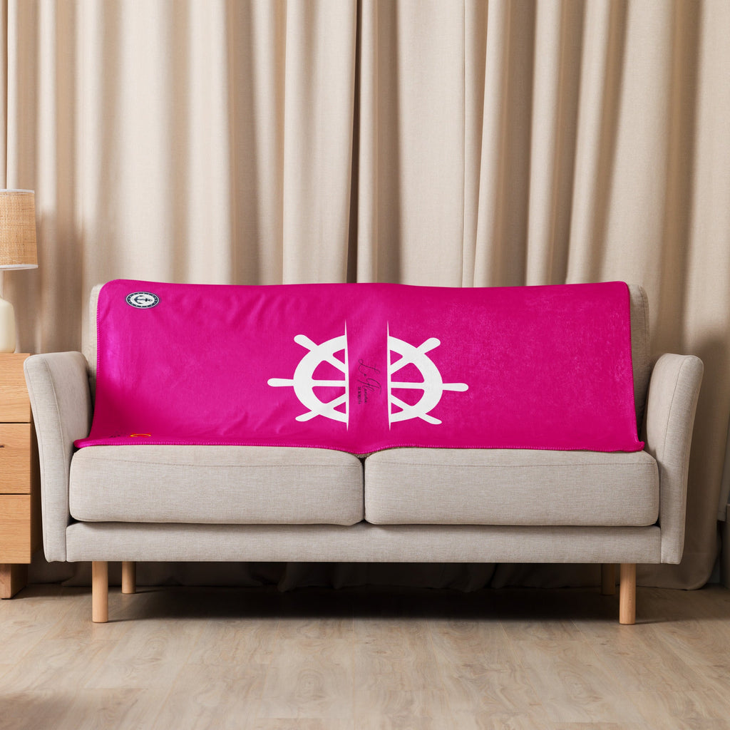 Manta sherpa Rosa Fucsia Marinera - LaFlamencadeBorgoña