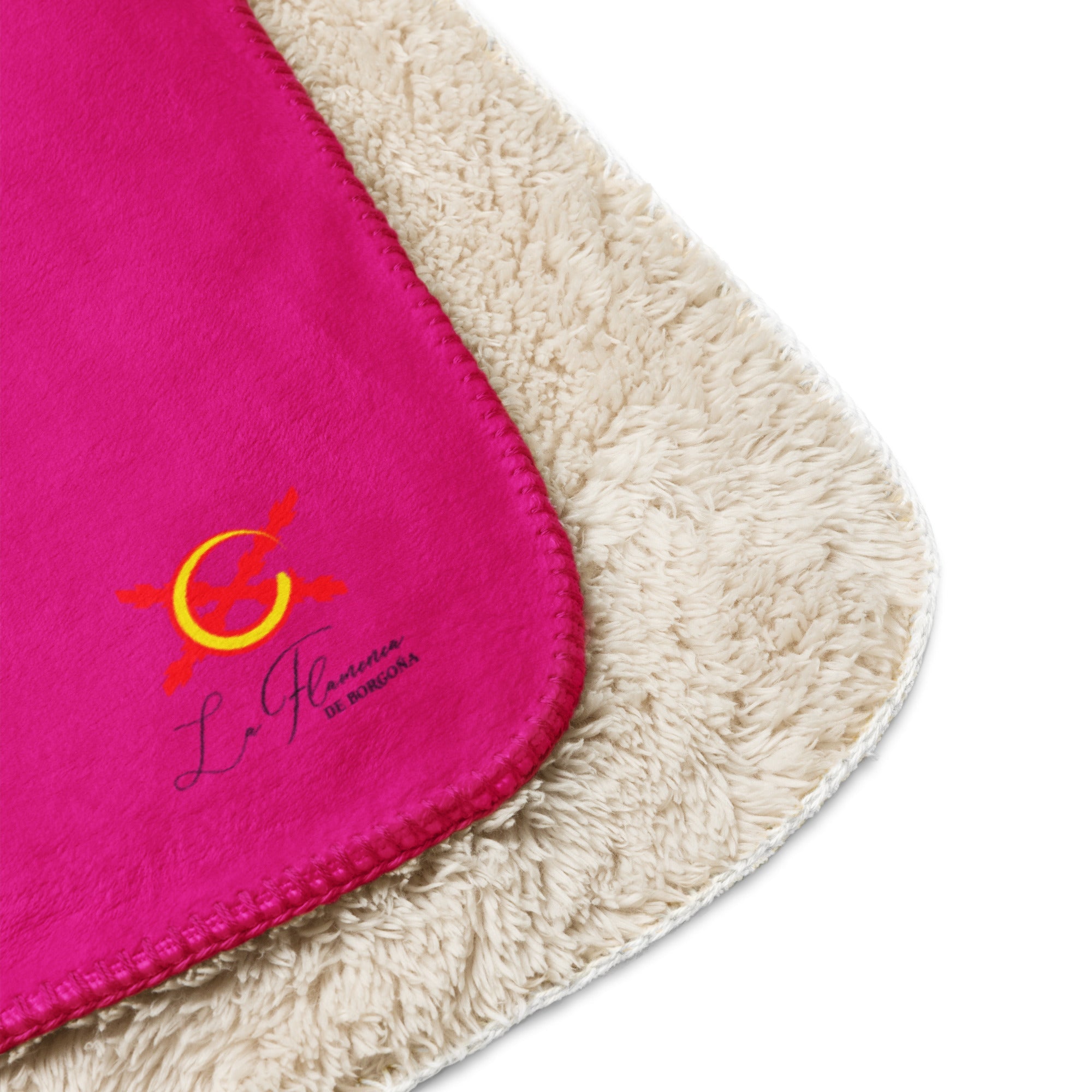 Manta sherpa Rosa Fucsia Marinera - LaFlamencadeBorgoña