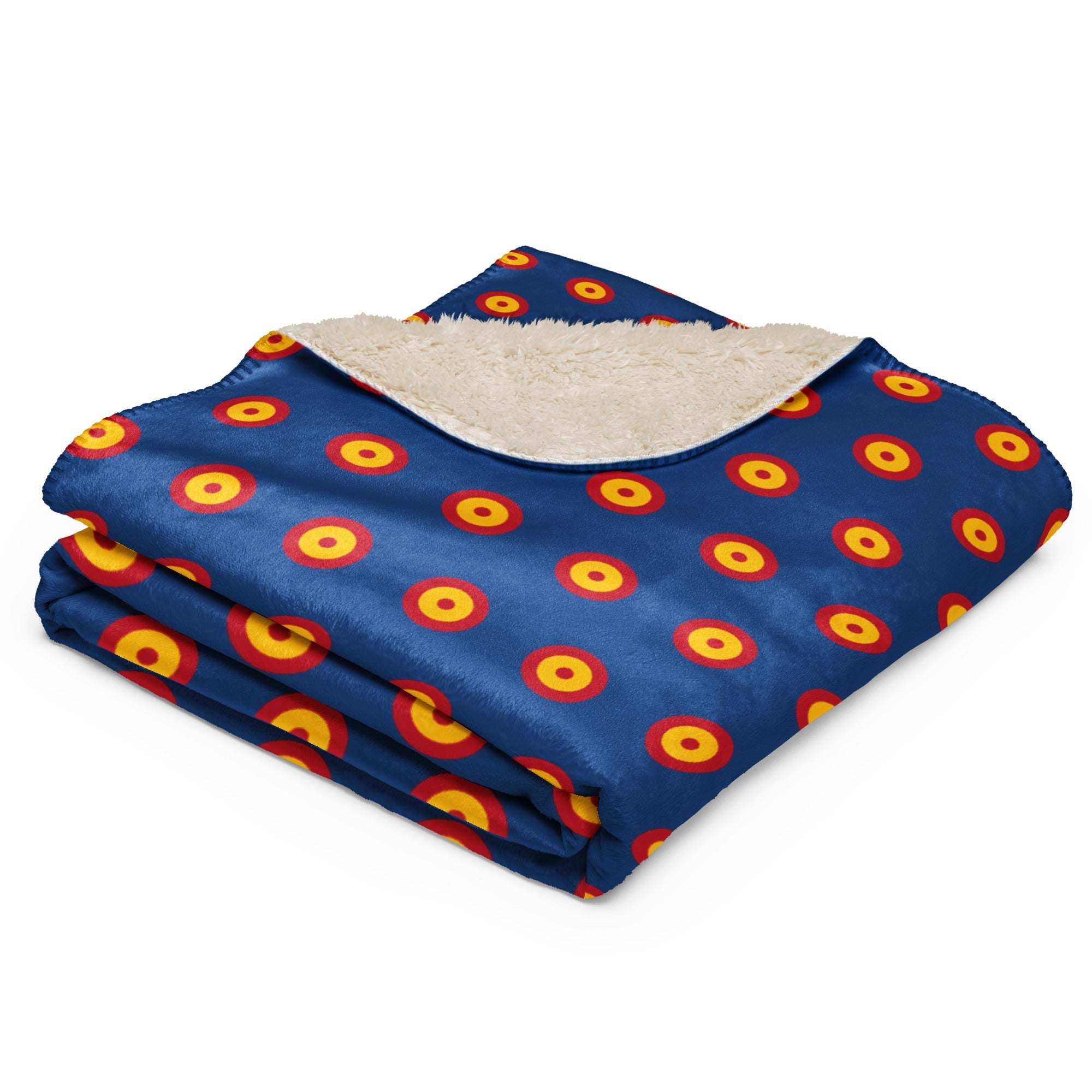 Manta sherpa Escarapela Azul - LaFlamencadeBorgoña