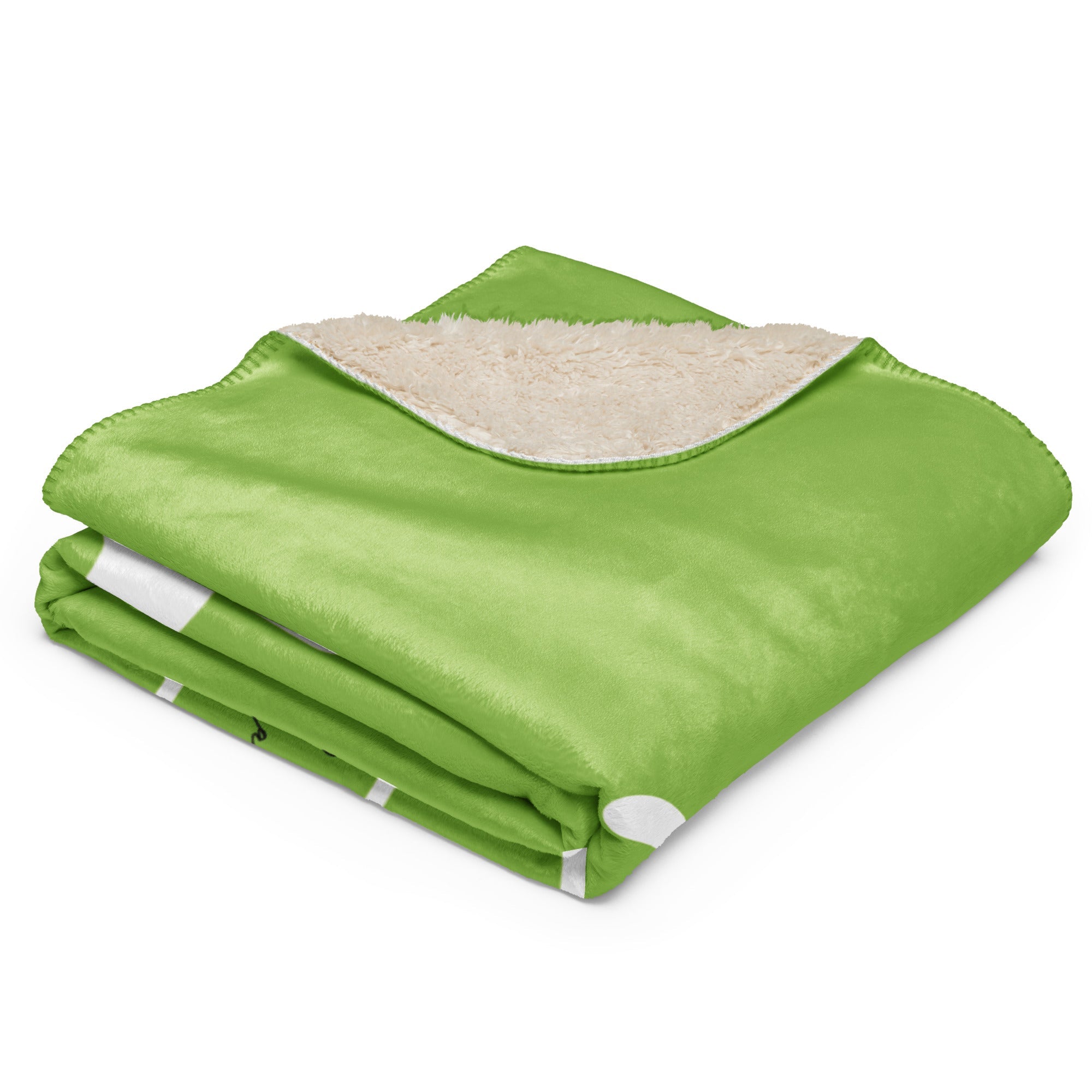 Manta sherpa Verde Pistacho Marinera - LaFlamencadeBorgoña