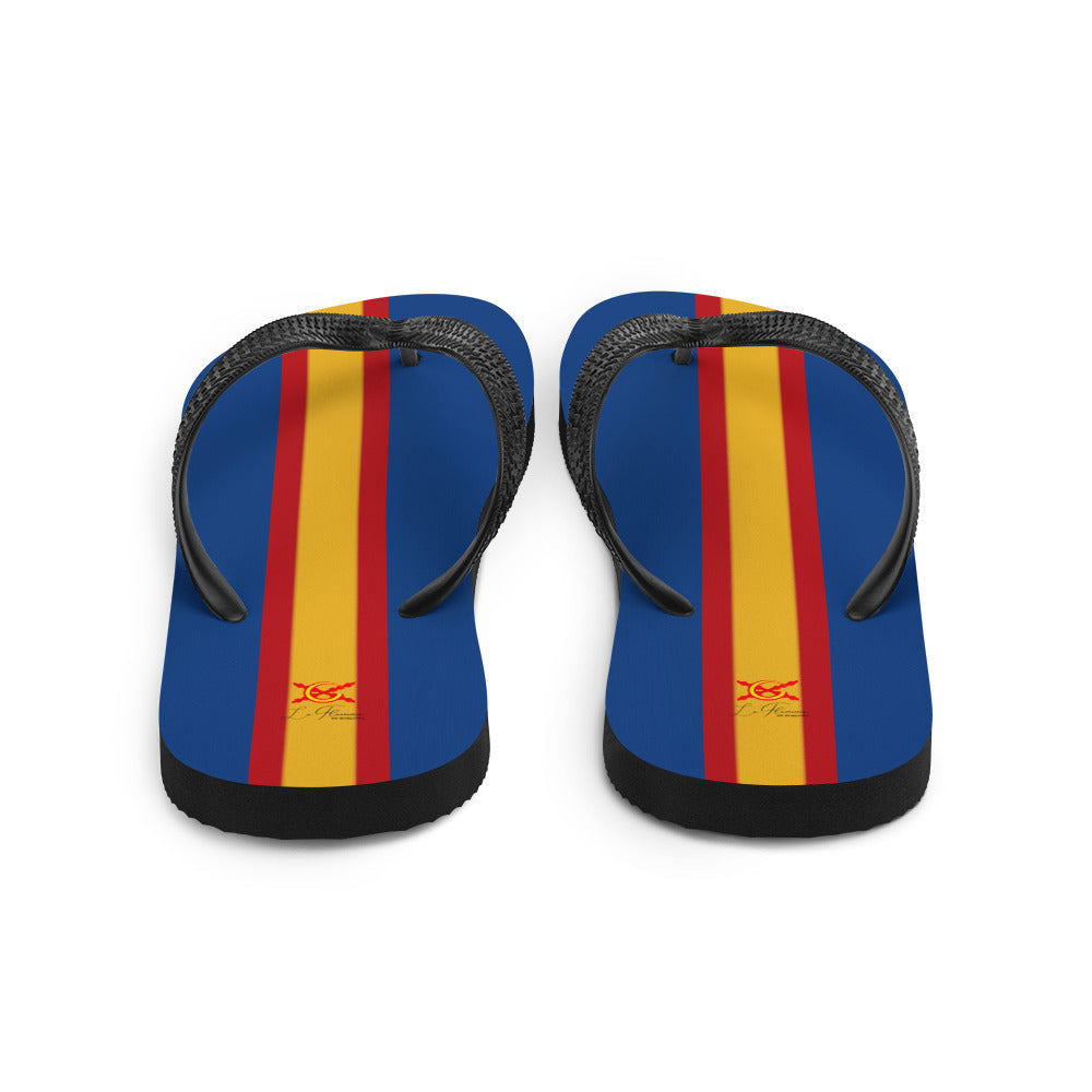 Comprar Chanclas Bandera de España azules Bandera España La Flamenca de Borgoña Patricia Muñoz VOX