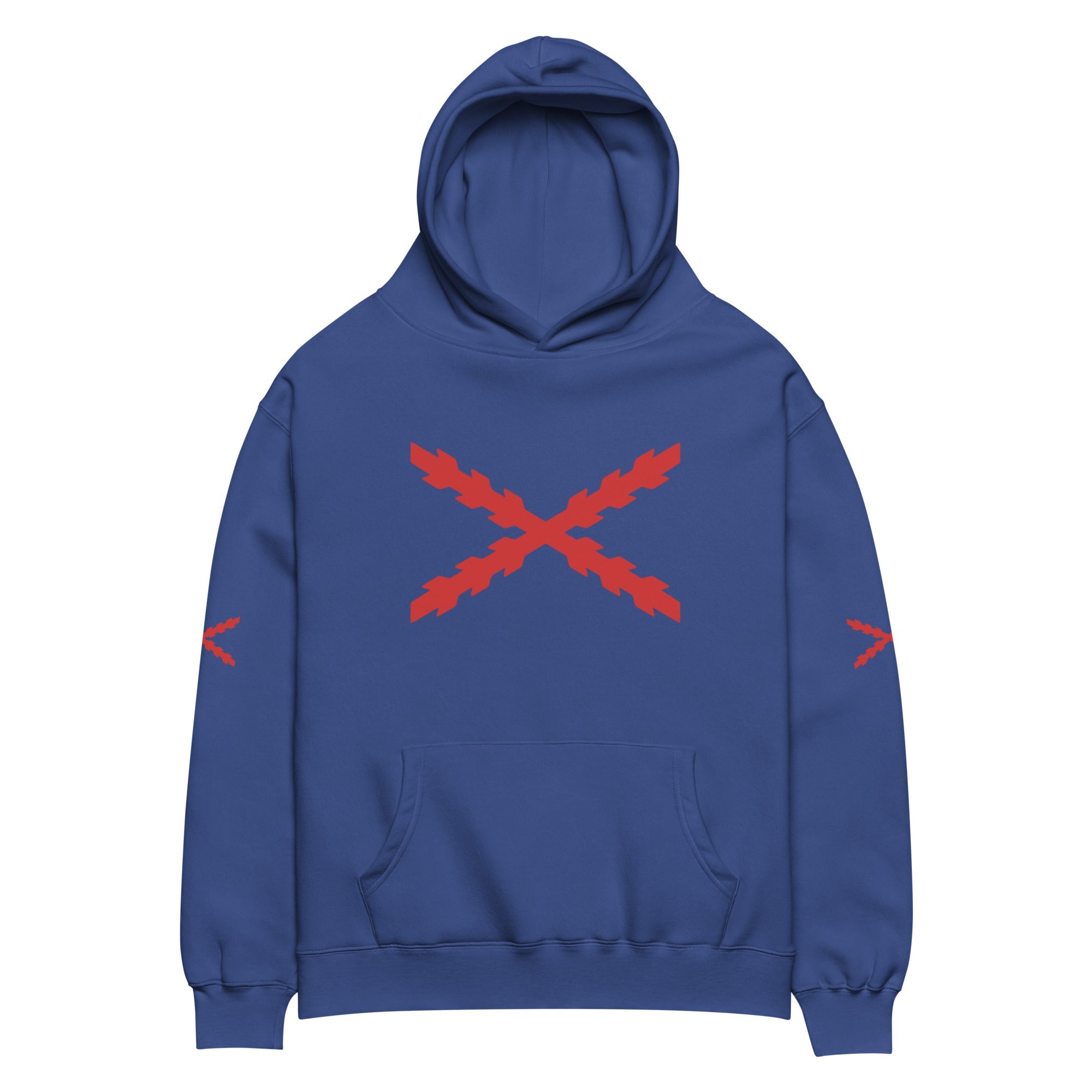 Sudadera Cruz de Borgoña oversize unisex - LaFlamencadeBorgoña